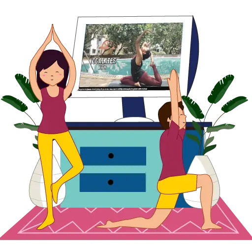 Access the Yogalates Content Library from home with on-demand yoga, Pilates, and wellness classes